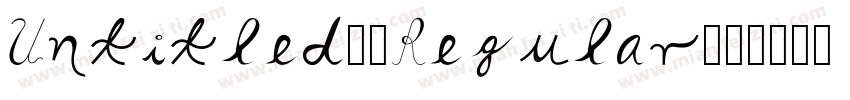 Untitled1 Regular字体转换